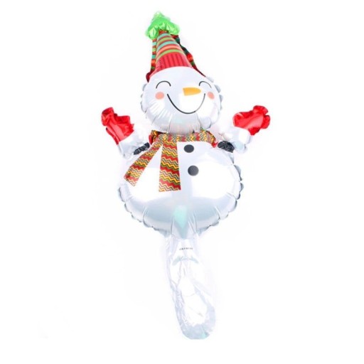 Om de zăpadă cu balon de Crăciun