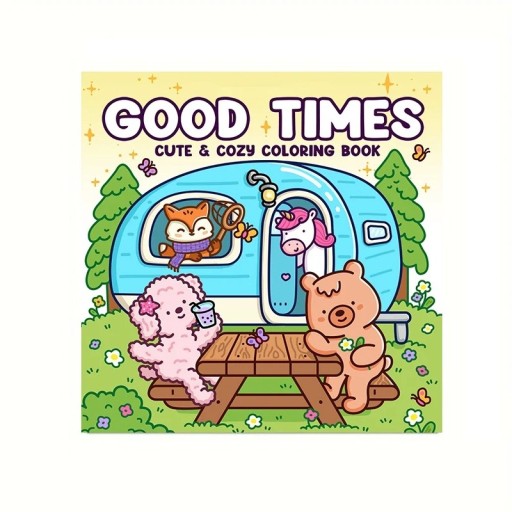 Omalovánky pour enfants et adultes temps libre dans la nature et scènes amusantes 20 x 20 cm livre de coloriage apaisant pour la relaxation et la création