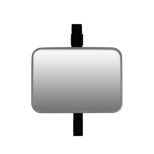 Onbreekbare kinderautospiegel 18,7x13,5 cm Breedbeeld Transparante veiligheidsspiegel Verstelbare banden Hoofdsteun