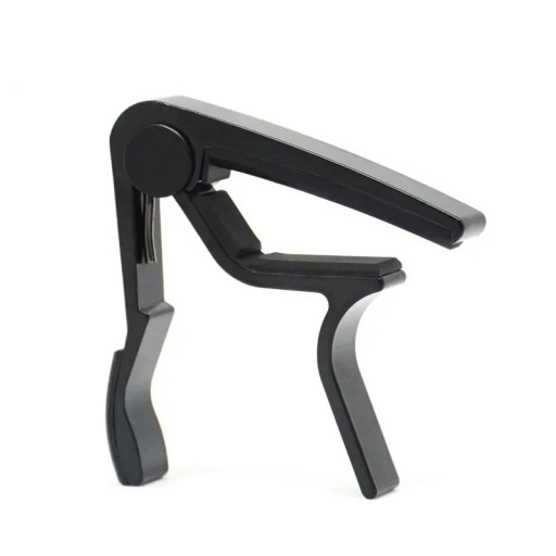 One-Handed Guitar Capo Black Capo for Acoustic and Electric Guitars Easy Attachment Quick Tuning Change Musical Accessories