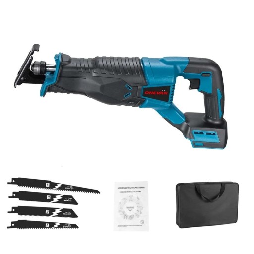 ONEVAN 3000W 10000SPM Elektrisk svanssåg Saber såg Batteridriven skärverktyg kompatibel med Makita 18V batteri utan batteri