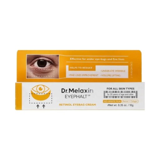 Oogcrème met retinol 10 g en collageen Voor wallen en fijne lijntjes onder de ogen Geen witte film Voor alle huidtypes en thuisverzorging