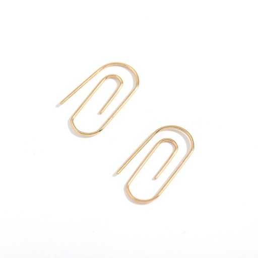 Oorbellen met paperclip voor dames