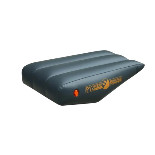 Opblaasbaar schuin kussen voor in de auto 70 x 45 cm Donkerblauw PVC Opblaasbare matras vooraan hellende ondergrond Reisontspanning