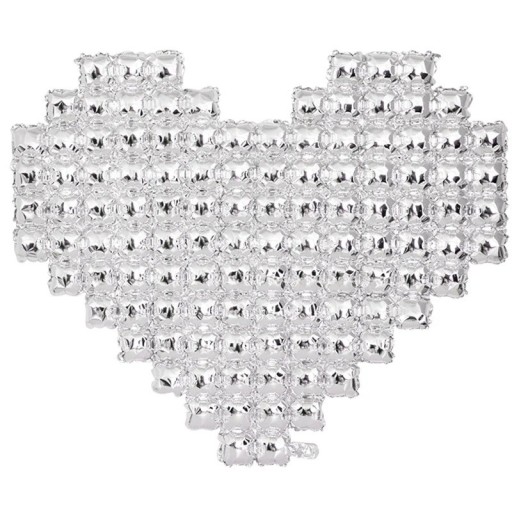 Opblaasbare ballonhart, grote Valentijnsdagdecoratie, romantische decoratie, ballonornament voor feest, bruiloft, feestcadeau, 137x118 cm