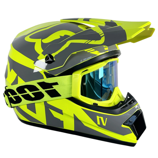 Opklapbare motorhelm met bril Duurzaam ABS-materiaal Ventilatiegaten Comfortabele vulling Motorhelm