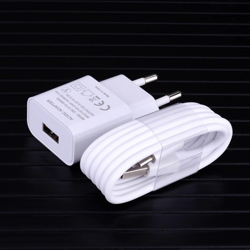 Oplader med Micro USB / USB-C-kabel