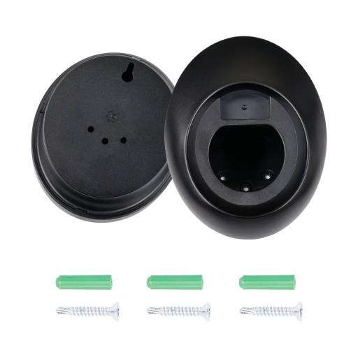 Opladerhouder voor elektrische voertuigen Type 2 wandorganizer 15x12x8 cm zwart voor opslag van de laadconnector van het EV-station