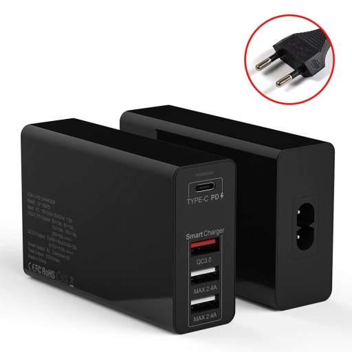 Opladningsadapter 4 porte 100 W