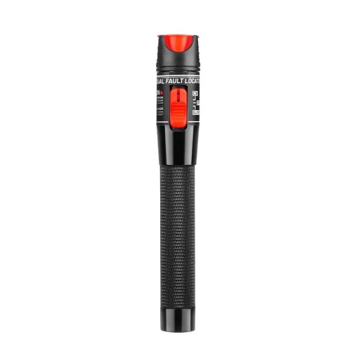 Optikfaser-Tester 50mW FTTH optisches Stift roter Laser SC FC ST Aluminiumlegierung einstellbares Leistungsmessgerät 650nm