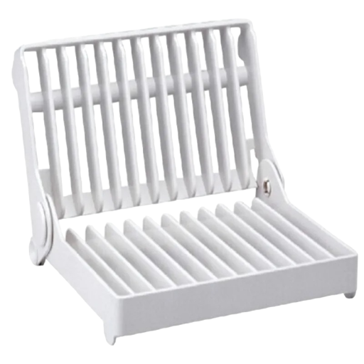 Opvaskestativ Køkkenorganisator Plastik tallerkenhylde Køkkenorganisator 21 x 18 x 16 cm