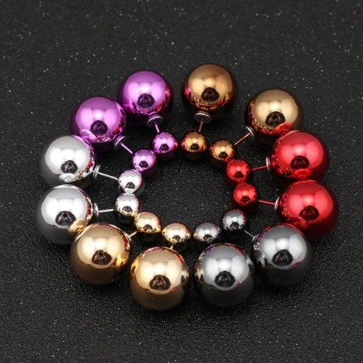 Orecchini a bottone da donna G636