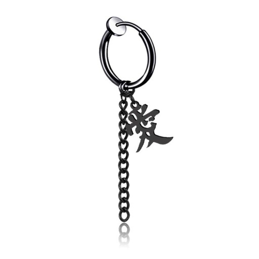 Orecchini a cerchio con pendente G2524