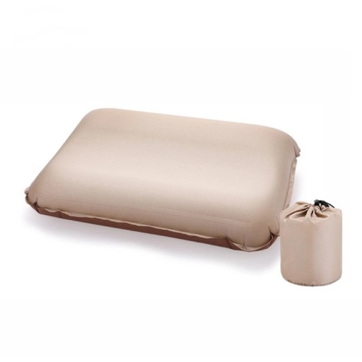 Oreiller portable auto-gonflant 46 x 30 x 9 cm oreiller de voyage ultraléger 3D Camping Sommeil Tapis de sol gonflable Emballage compact 15 x 22 cm