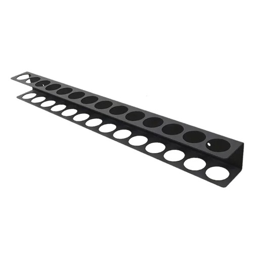 Organisateur mural en métal pour tournevis et pinces 40 x 4 cm support de rangement avec 14 trous pour atelier garage et bureau