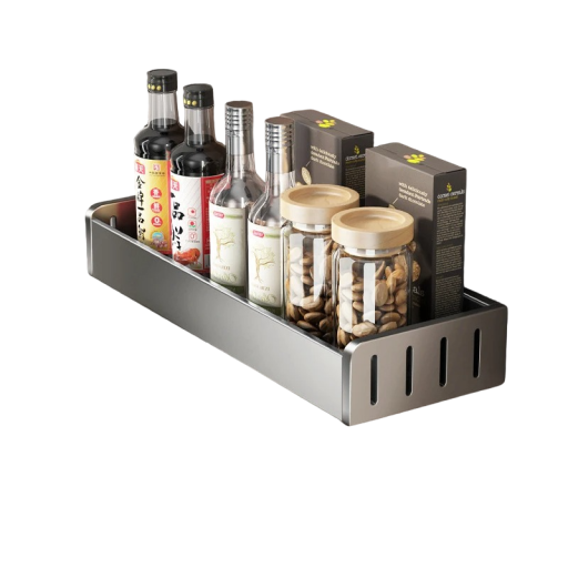 Organizador de cocina de pared Organizador de especias Estante de cocina Organizador multiusos 40 x 13,7 x 5,5 cm
