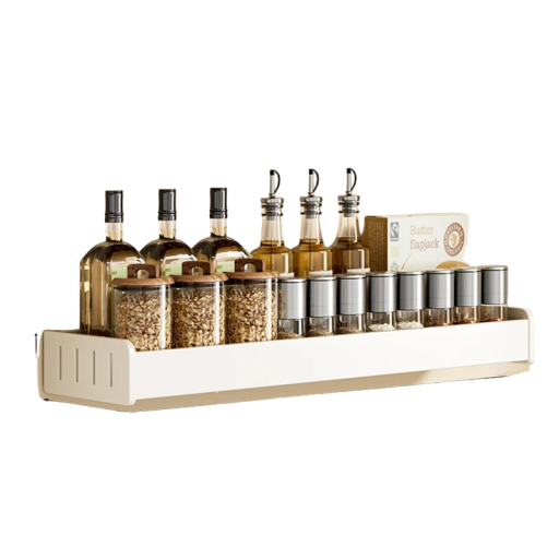 Organizador de cocina de pared Organizador de especias Estante de cocina Organizador multiusos 50 x 13,7 x 5,5 cm