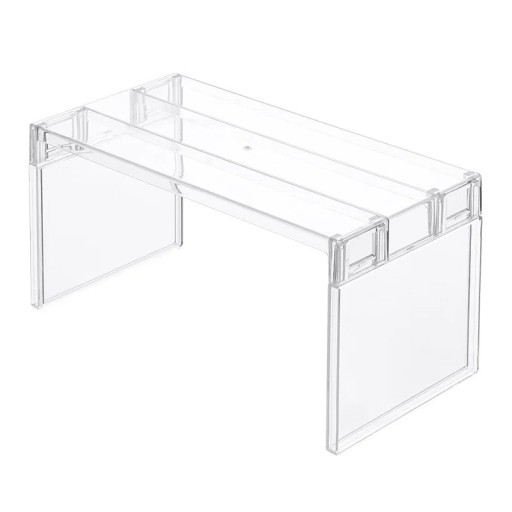 Organizador de refrigerador, estante de almacenamiento transparente, organizador multiusos, 21,7 x 11 x 10,7 cm