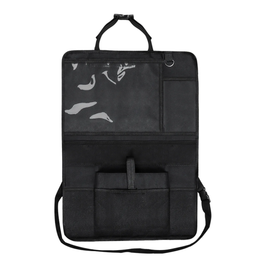 Organizador en la parte trasera del asiento delantero del coche con bolsillo transparente para tablet Organizador Oxford para juguetes y botellas