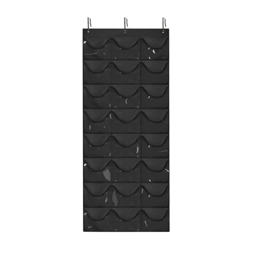 Organizador suspenso 164 x 70 cm com 24 bolsas transparentes em tecido Oxford + PVC