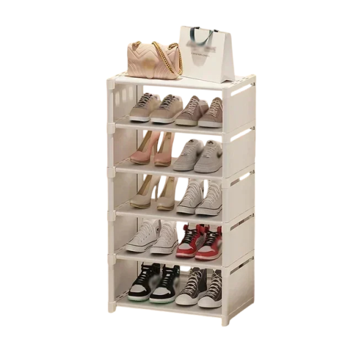 Organizator de pantofi multistrat reglabil Suport practic cu rafturi care economisesc spațiu Design modern Dimensiuni 90x42x26 cm