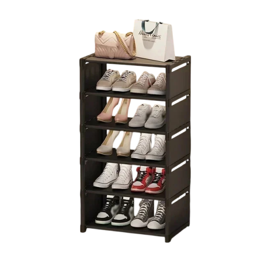 Organizator de pantofi multistrat reglabil Suport practic cu rafturi care economisesc spațiu Design modern Dimensiuni 90x42x26 cm