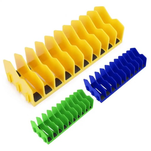 Organizator pentru clești suport din plastic cu bază din cauciuc Suport pentru zece clești suport de depozitare pentru sertar atelier sau cutie de unelte