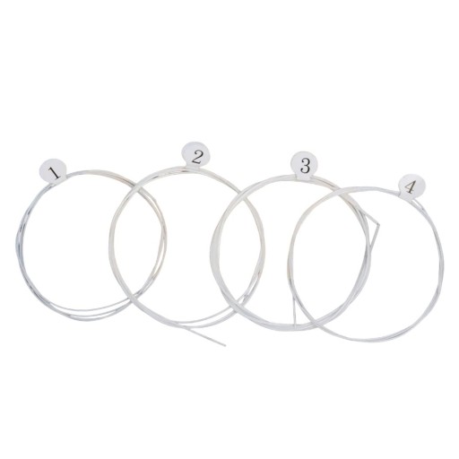 Original White Nylon Strings for Ukulele Aquila 4 pcs String Set for Ukulele White Nylon Design Suitable for Replacement Complete Package