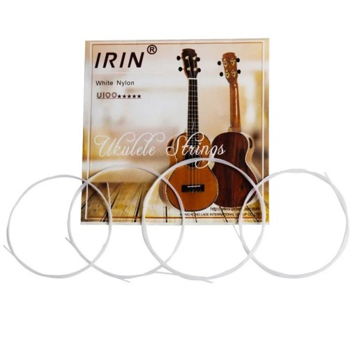 Originele witte nylon snaren voor ukulele Aquila 4 stuks Set snaren voor ukulele Glad geluid Natuurlijke klank Geschikt voor vervanging en dagelijks spelen