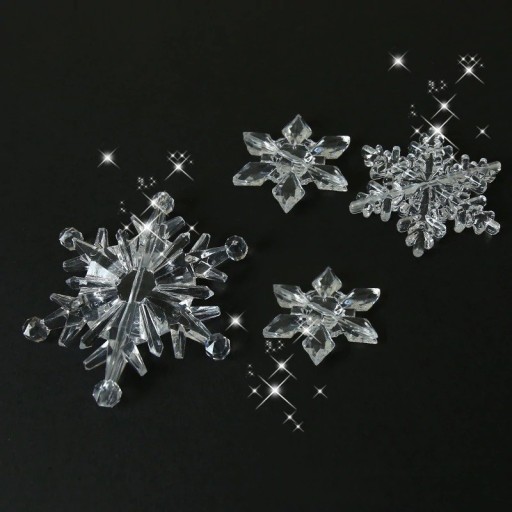 Ornamento de Natal floco 10 pcs
