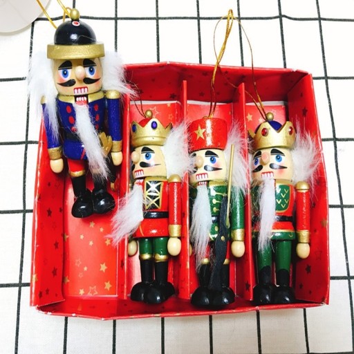 Ornement de Noël soldat 4 pcs
