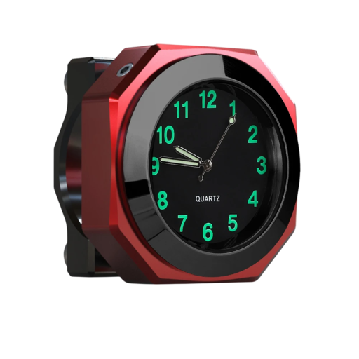 Orologi da moto per manubri 22–28 mm orologi in alluminio impermeabili IPX7 quadrante luminoso visibilità notturna orologi resistenti per moto