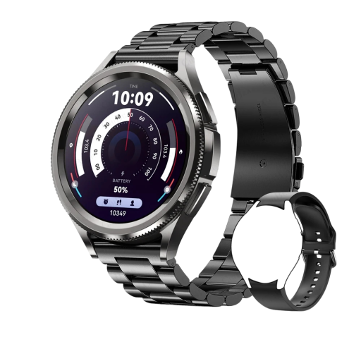 Orologi intelligenti alla moda con schermo a tutto tondo Orologi sportivi fitness Touchscreen Monitoraggio della salute Attività quotidiana Design moderno Inclusi nella confezione cinturino di ricambio