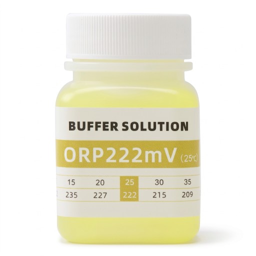 ORP kalibráló oldat 222 mV standard puffer ORP mérőműszerekhez, 50 ml, készen áll a használatra, sárga, medencékhez, akváriumokhoz és hidroponikához