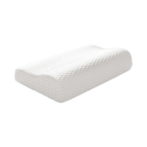 Ortopædisk pude med memory foam 50 x 30 x 10 cm Nakke- og rygstøtte Anatomisk form Aftageligt, vaskbart betræk med lynlås Sove på ryggen eller siden