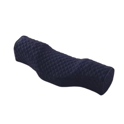 Ortopædisk pude Nakkestøtte Memory foam Ergonomisk støtte til hoved og nakkehvirvelsøjle Afslapningspude Åndbart betræk 45x15x10 cm