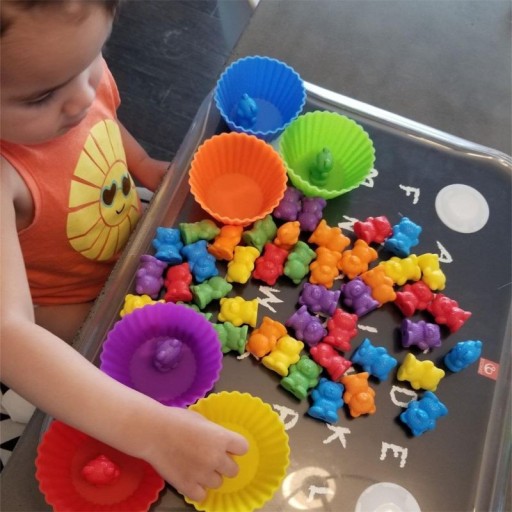 Ositos de peluche de colores para contar