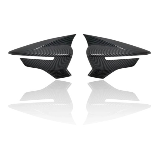 Osłony lusterka bocznego lewe + prawe, montaż bezpośredni, 2 szt., plastik ABS, wygląd karbonu, do SEAT Leon Mk3 5F, Ibiza Mk5, Arona KJ7
