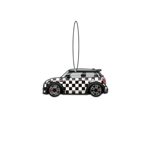 Osv fresh air freshener for car Mini Cooper aromaterapeutic pendant 4,8 × 9,9 cm black and white checkered hanging for car interior