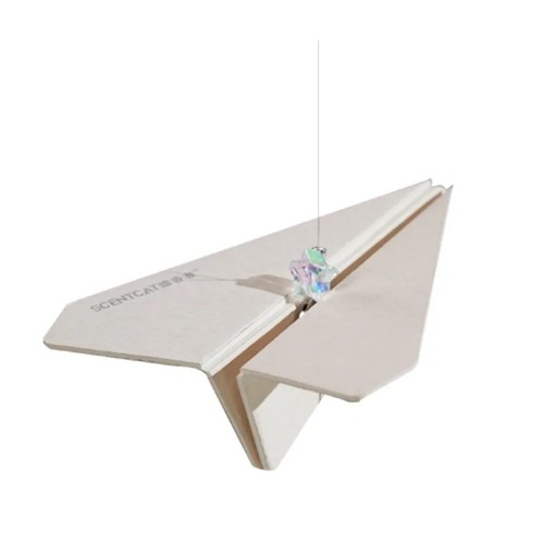 Osvěžovač vzduchu do auta papírová vlaštovka přívěsek cca 7 × 8,5 cm aromaterapie bez vůně pro esenciální olej dekorace na zrcátko