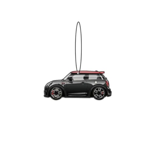 Osvorizador de ar para carro Mini Cooper aromaterapêutico pendente 4,8 × 9,9 cm preto e vermelho suspenso para o interior do carro