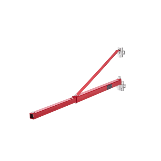 Otočné nástěnné rameno pro elektrický zvedák HHDB-300 180° teleskopické nosnost 300 a 600 kg 118 x 18 x 81 cm uhlíková ocel Červené
