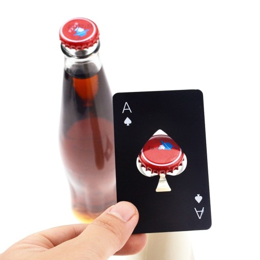 Otvárač fliaš v tvare karty