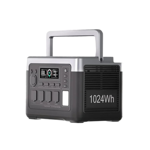 OUKITEL P1000 Plus 1800 W hordozható töltőállomás 1024 Wh LiFePO4 akkumulátor tiszta szinuszhullám fekete kempingezéshez és háztartási tartalékhoz