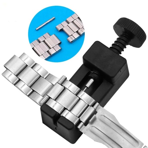 Outil manuel pour ajuster les bracelets de montres en métal avec extraction et insertion rapides des goupilles 65x22x19 mm emballage discret