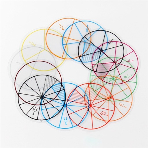 Outil mathématique pour les fractions 12 pcs