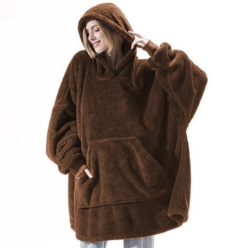 Oversize sweatshirtfilt med ärmar P4003