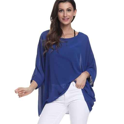 Oversized enfärgad blus