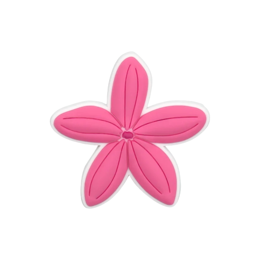 Ozdobă pentru crocsi floare roz PVC decorare pentru pantofi crocs accesoriu floral montare ușoară ornament stilat pentru încălțăminte