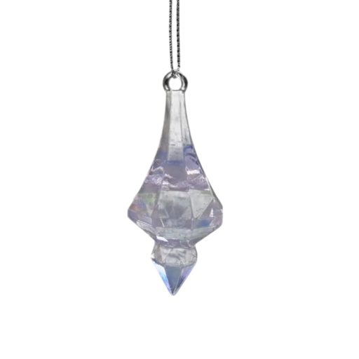 Ozdobe suspendate din cristal fin 7,2 cm set 5 bucăți Decorațiuni de Crăciun pentru brad, decorare interioară și ocazii festive